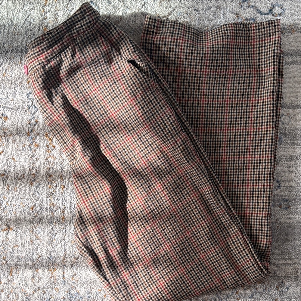 Brandy Melville J. Galt Valentina Plaid Pants One Size